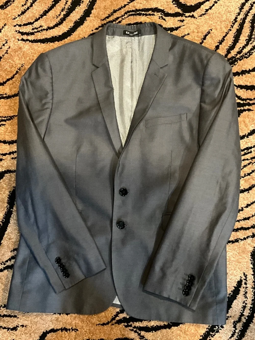 Express Extra Slim Cotton Suit Jacket - 42S